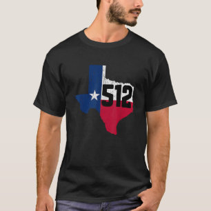 Austin Area Code 512 Texas Telefoonnummer Gift T-shirt