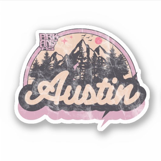 Austin, Arkansas Sticker (Voorkant)