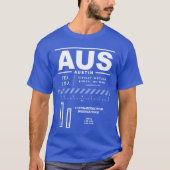 Austin-Bergstrom International Airport AUS T-shirt (Voorkant)