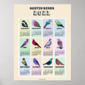 Austin Bird 2021 Kalender Poster (Voorkant)
