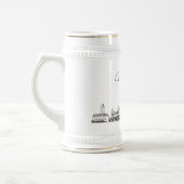 Austin Bridal Party Gift Skyline gepersonaliseerd Bierpul (Links)