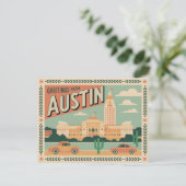 Austin Briefkaart | Groeten uit Austin (Staand voorkant)