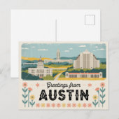 Austin Briefkaart | Groeten uit Austin (Voorkant / Achterkant)