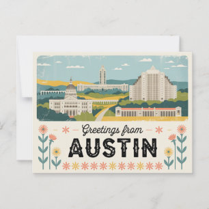  Austin Briefkaart   Groeten uit Austin