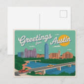 Austin Briefkaart | Groeten uit Austin (Voorkant / Achterkant)