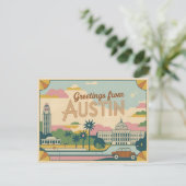  Austin Briefkaart | Groeten uit Austin (Staand voorkant)