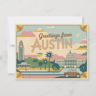  Austin Briefkaart   Groeten uit Austin