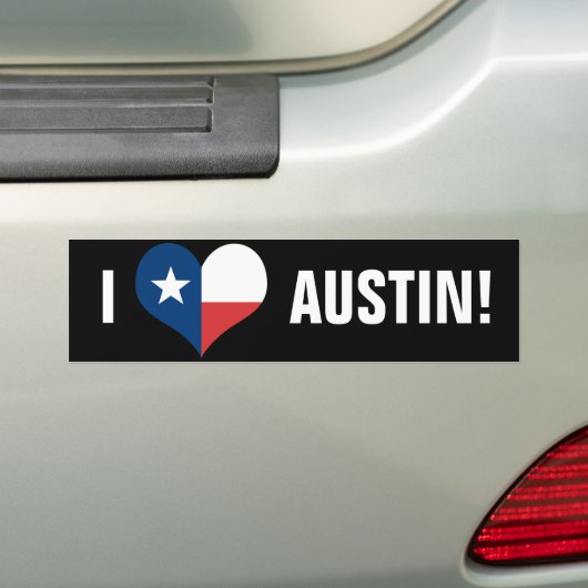 Austin Bumpersticker (Op auto)