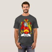 Austin Coat of Arms Family Crest T-shirt (Voorkant volledig)
