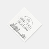 Austin Deco Skyline | Weddenschap Napkins Servet (Hoek)