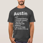 AUSTIN Definition Persoonlijke naam Funny Gift T-shirt (Voorkant)
