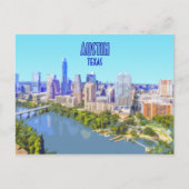 Austin Downtown Texas  Briefkaart (Voorkant)