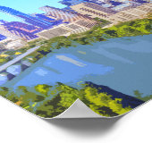 Austin Downtown Texas Poster (Hoek)