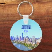 Austin Downtown Texas Sleutelhanger (Voorkant)