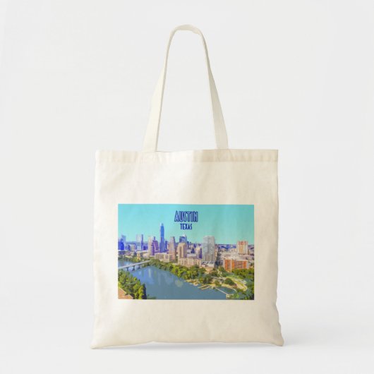 Austin Downtown Texas Tote Bag (Voorkant)