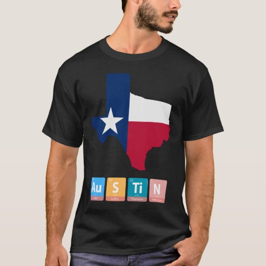 Austin Elements: Eerbetoon aan de Lone Star State T-shirt (Voorkant)