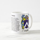 Austin Family Coat of Arms Mok (Voorkant rechts)