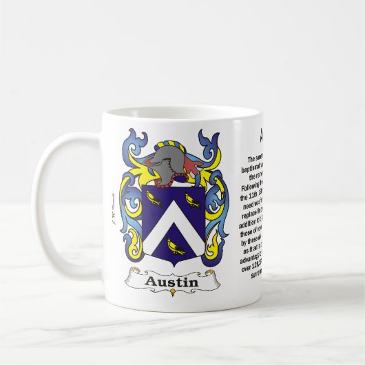 Austin Family Coat of Arms Mok (Links)
