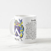 Austin Family Coat of Arms Mok (Voorkant links)