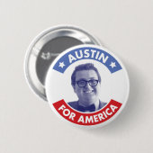 Austin for America (Klassieke) Button (Voorkant /achterkant)