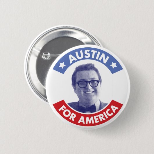 Austin for America (Klassieke) Button (Voorkant /achterkant)