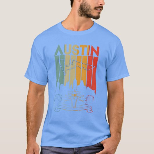 Austin Formula Racing Austin Race Car Formularacin T-shirt (Voorkant)
