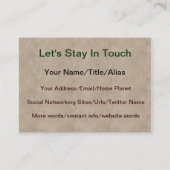 Austin Golden Labrador Puppy Visitekaartje (Achterkant)