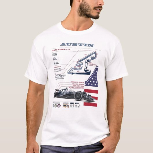 Austin Grand Prix - CIRCUIT VAN AMERIKA T-shirt (Voorkant)
