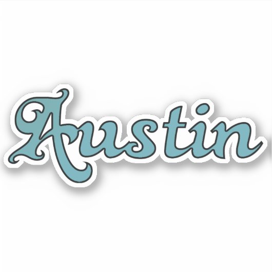 Austin Groovy Style Sticker (Voorkant)