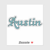 Austin Groovy Style Sticker (Vel)