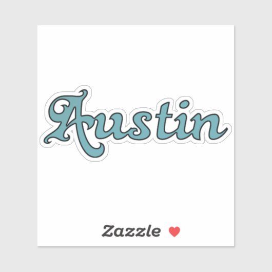 Austin Groovy Style Sticker (Vel)