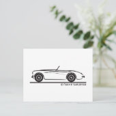 Austin Healey 100 Briefkaart (Staand voorkant)