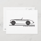 Austin Healey 100 Briefkaart (Voorkant / Achterkant)