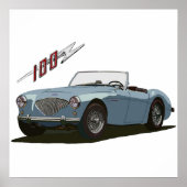 Austin Healey 100 Poster (Voorkant)