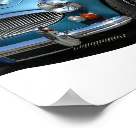 Austin Healey 3000 klassieke auto Poster (Hoek)