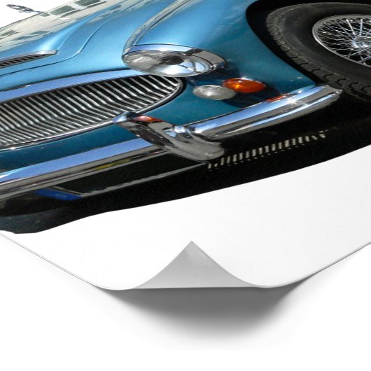 Austin Healey 3000 klassieke auto Poster (Hoek)