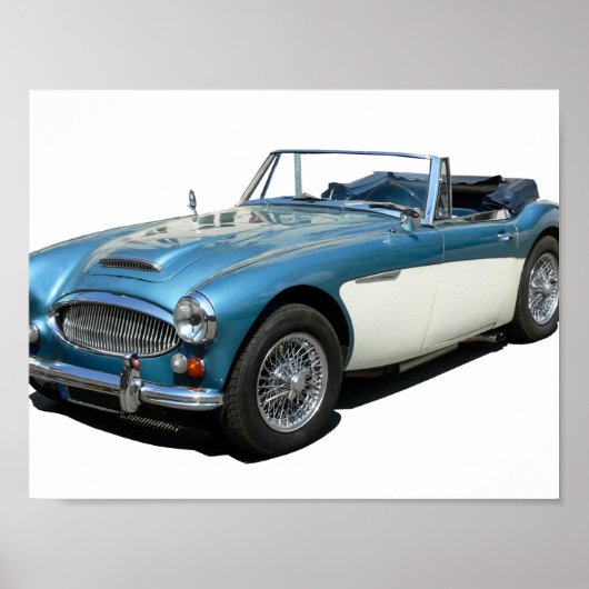 Austin Healey 3000 klassieke auto Poster (Voorkant)