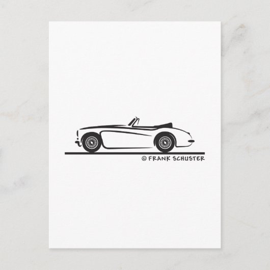 Austin Healey 3000 MK II Briefkaart (Voorkant)