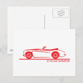 Austin Healey 3000 MK II Briefkaart (Voorkant / Achterkant)