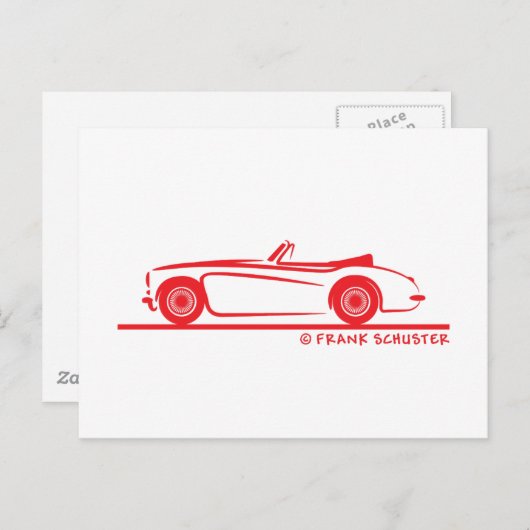 Austin Healey 3000 MK II Briefkaart (Voorkant / Achterkant)