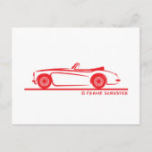Austin Healey 3000 MK II Briefkaart (Voorkant)