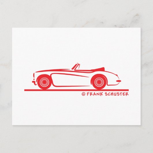 Austin Healey 3000 MK II Briefkaart (Voorkant)