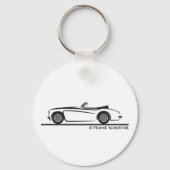 Austin Healey 3000 MK II Sleutelhanger (Voorkant)