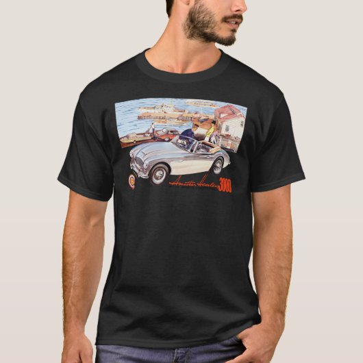 AUSTIN HEALEY 3000 MK III SPORTEN CONVERTIBLE Clas T-shirt (Voorkant)