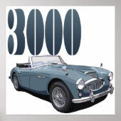 Austin Healey 3000 Poster (Voorkant)