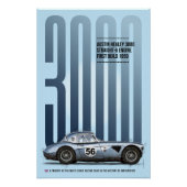 Austin Healey 3000 Tribute Perfect Poster (Voorkant)
