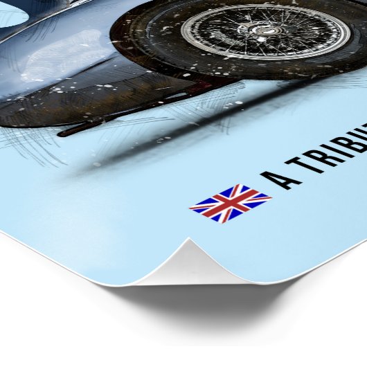 Austin Healey 3000 Tribute Perfect Poster (Hoek)