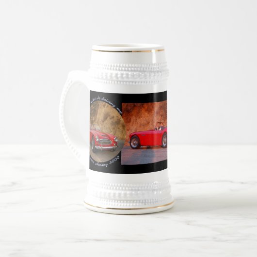 Austin Healey Beer Stein Bierpul (Voorkant links)