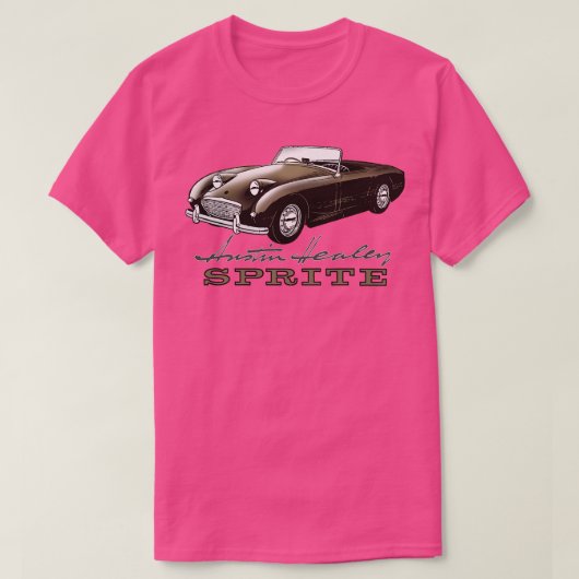 Austin Healey Bugeye sprite Verenigd Koninkrijk T-shirt (Design voorkant)