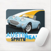 Austin Healey "Frog Eye" Sprite Mouse Mat Muismat (Met muis)
